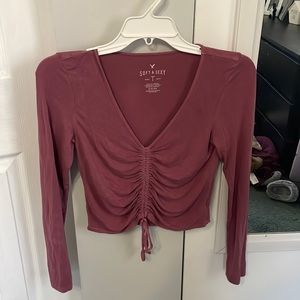 American eagle long sleeve crop top! Size small